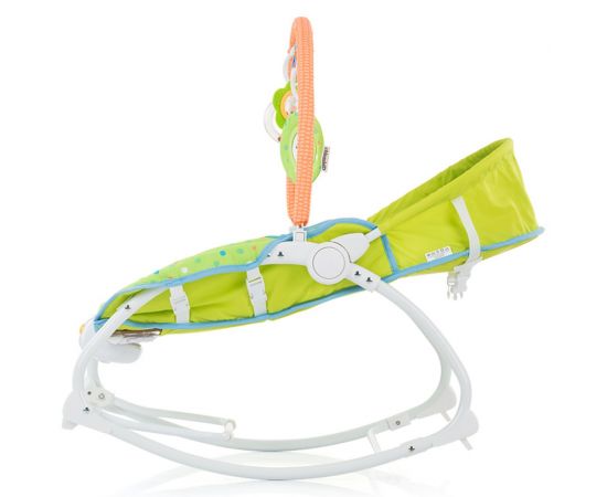 Scaunel balansoar Chipolino Fiesta beige farm, Culoare: Crem,poza 3