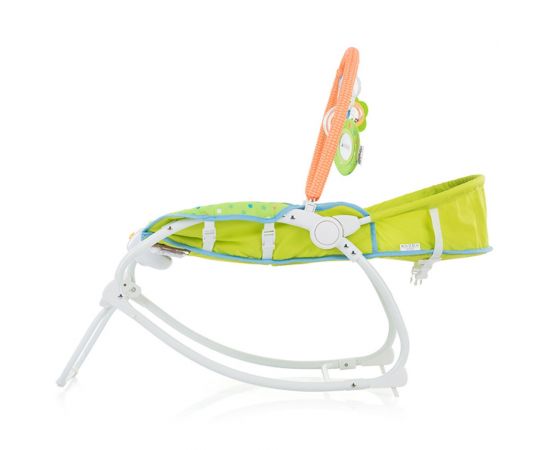 Scaunel balansoar Chipolino Fiesta beige farm, Culoare: Crem,poza 4