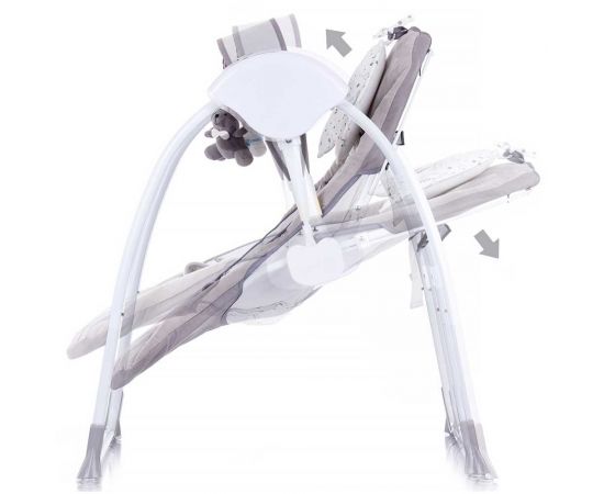 Leagan electric Chipolino Lullaby Grey, Culoare: Gri,poza 3