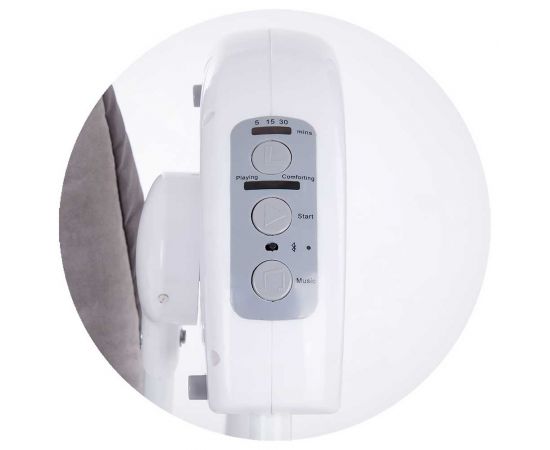 Leagan electric Chipolino Lullaby Grey, Culoare: Gri,poza 5