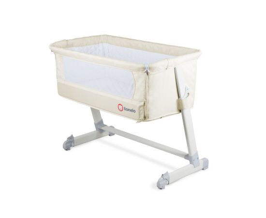 Patut 2 in 1 Co-Sleeper Theo Beige - Lionelo, Culoare: Crem
