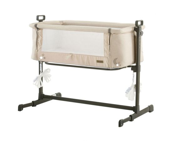 Patut Co-Sleeper Chipolino Close To Me Beige Stars, Culoare: Crem