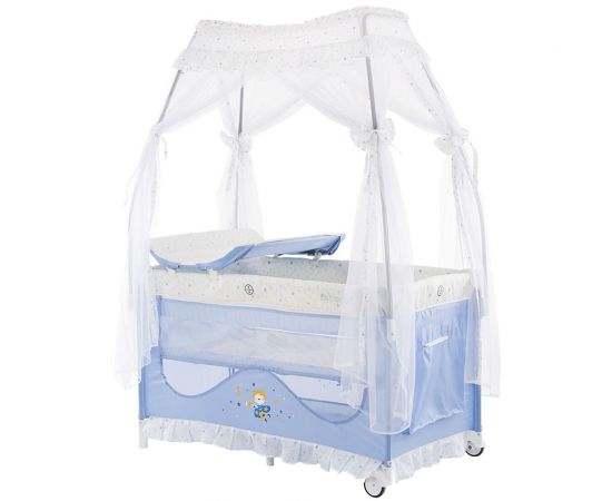 Patut pliabil Chipolino Sahara sky blue, Culoare: Blue