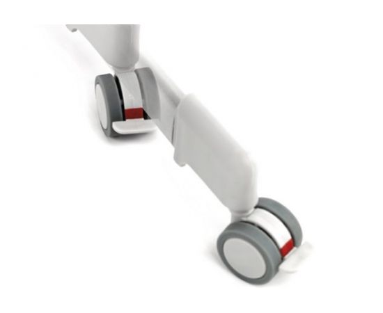 Patut multifunctional Jane Baby Side Star, Culoare: Alb/Gri,poza 4