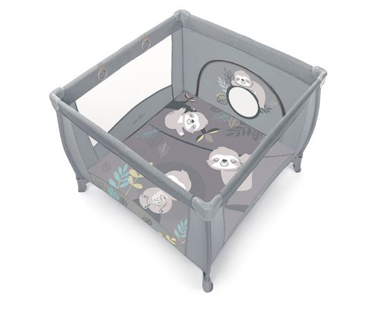 Tarc de joaca pliabil Baby Design Play UP 07 Light Gray 2020, Culoare: Gri deschis