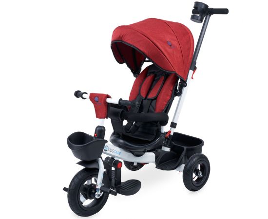 Tricicleta cu scaun rotativ Kidscare Evora rosu, Culoare: Rosu