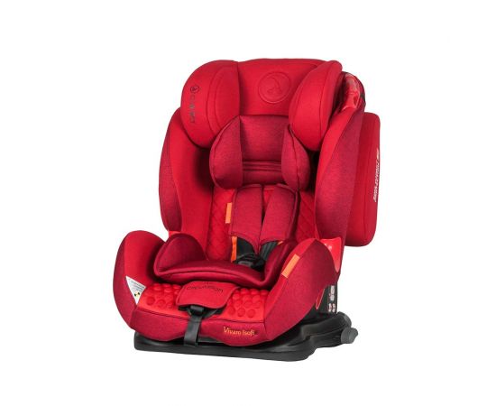 Scaun auto Vivaro cu Isofix Red Coletto, Culoare: Rosu, Grupa: 9-36kg (9 luni - 12 ani)