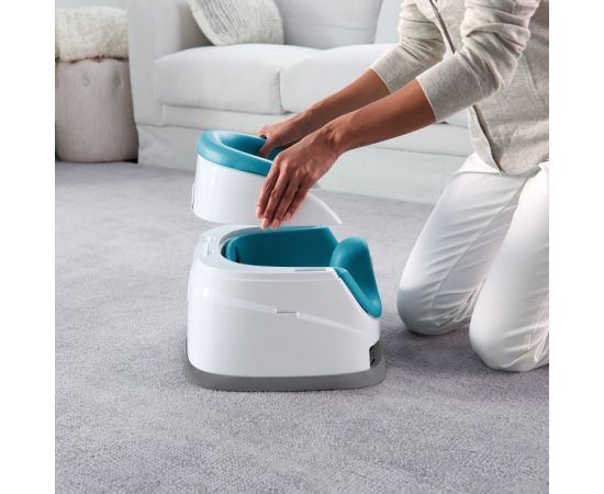 Scaun de masa 2 in 1 Ingenuity Peacock Blue, Culoare: Blue,poza 3