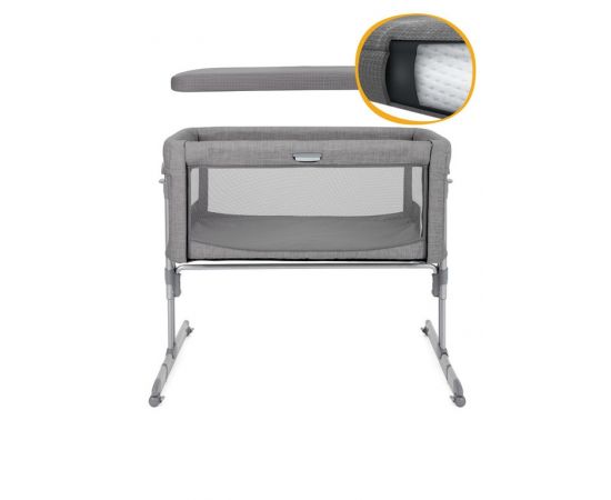Patut Pliant 2 in 1 Joie Roomie Glide Foggy Gray, Culoare: Gri,poza 10