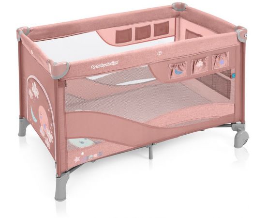 Patut Pliabil cu 2 nivele Baby Design Dream Regular 08 Pink 2019, Culoare: Roz