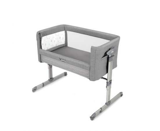 Patut Pliant 2 in 1 Joie Roomie Glide Starry Night, Culoare: Gri deschis,poza 2