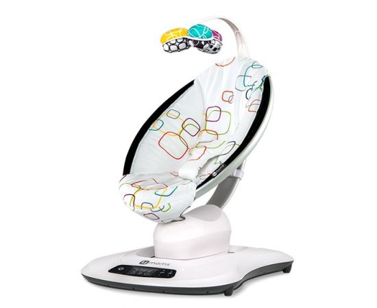 Fotoliu Balansoar Bebelusi 4MOMS MamaRoo 4.0 Plush Multicolor, Culoare: Multicolor,poza 2