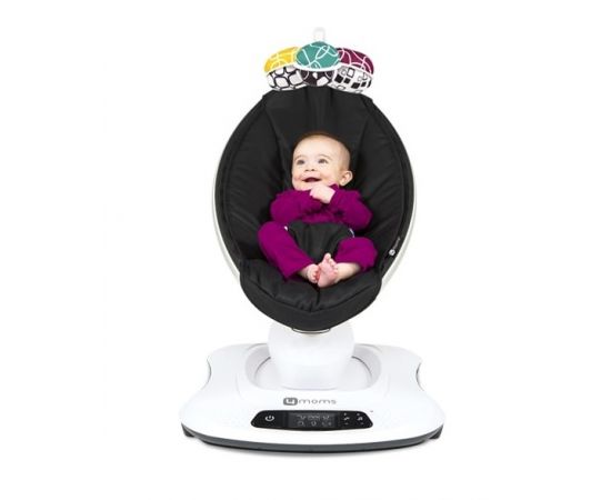 Fotoliu Balansoar Bebelusi 4MOMS MamaRoo 4.0 Classic Negru, Culoare: Negru