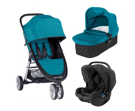 Carucior sistem 3 in 1 Baby Jogger City Mini 2 Capri, Culoare: Turquoise