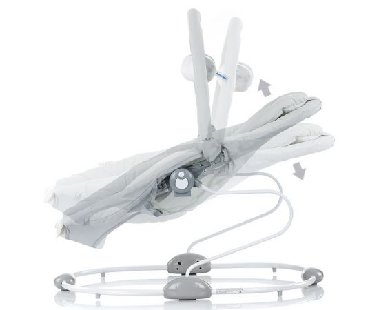 Scaunel balansoar Chipolino Siesta gray, Culoare: Gri,poza 3
