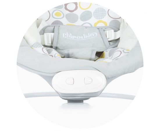 Scaunel balansoar Chipolino Siesta gray, Culoare: Gri,poza 4
