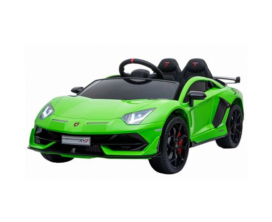 Masinuta electrica Chipolino Lamborghini Aventador SVJ green cu roti EVA, Culoare: Verde
