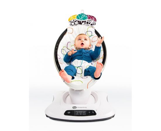 Fotoliu Balansoar Bebelusi 4MOMS MamaRoo 4.0 Plush Multicolor, Culoare: Multicolor