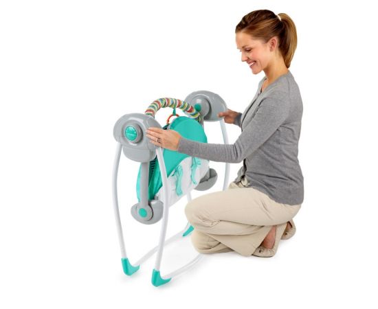 Leagan portabil Swing Zig Zag Zebra Bright Starts,poza 7