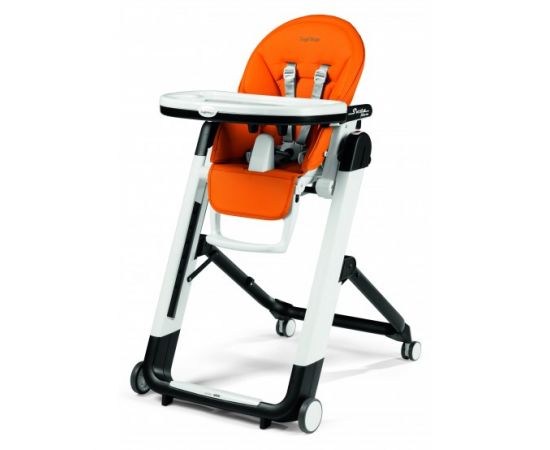 Scaun De Masa Peg Perego, Siesta 2 in 1 Follow Me Arancia, Culoare: Portocaliu