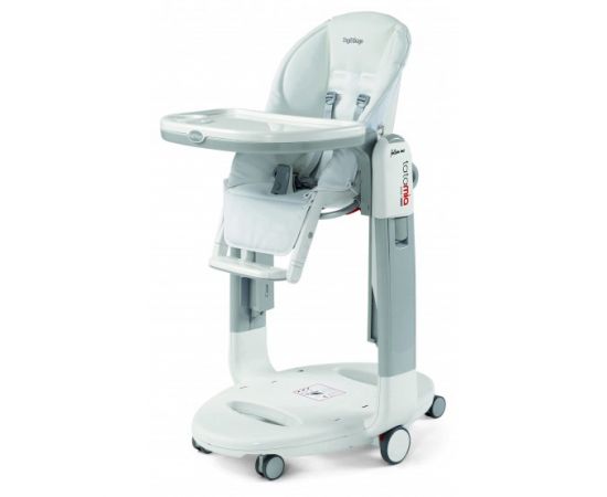 Scaun De Masa 3 in 1 Peg Perego, Tatamia Follow Me Latte, Culoare: Alb/Gri