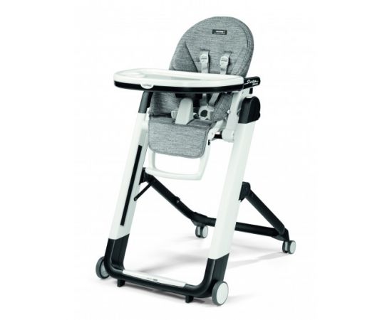 Scaun De Masa 2 in 1 Peg Perego, Siesta Follow Me, Wonder Grey, 0 - 15 Kg, Culoare: Alb/Gri