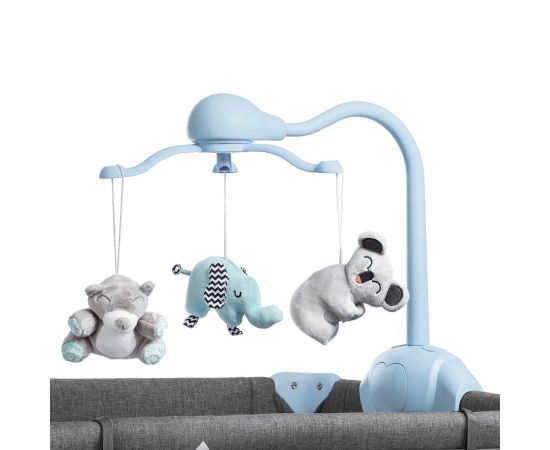 Patut pliant Kinderkraft Joy cu accesorii Blue, Culoare: Blue,poza 13