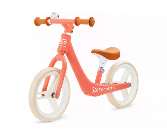 Bicicleta Fara Pedale Fly Plus Kinderkraft Magic Coral, Culoare: Roz