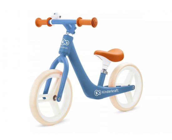 Bicicleta Fara Pedale Fly Plus Kinderkraft Blue Sapphire, Culoare: Blue