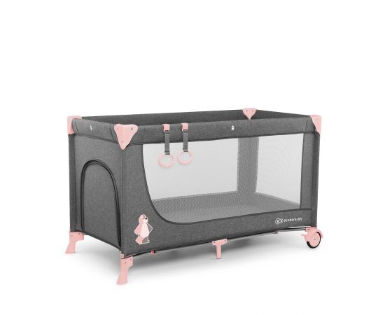 Patut pliant Kinderkraft Joy Pink, Culoare: Roz,poza 3