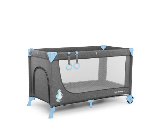 Patut pliant Kinderkraft Joy Blue, Culoare: Blue,poza 3