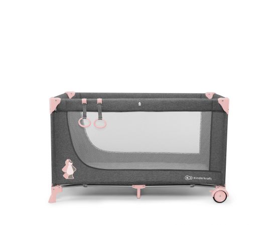 Patut pliant Kinderkraft Joy Pink, Culoare: Roz,poza 4