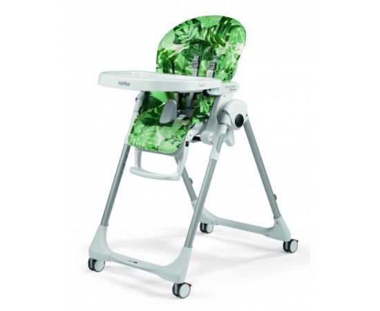 Scaun de masa Prima Pappa Zero Peg Perego, Follow me Foliage, Culoare: Verde