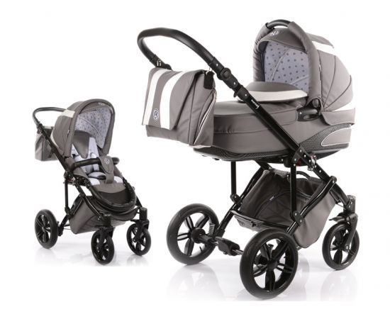 Carucior copii 2 in 1 cu landou Knorr-Baby Volkswagen Carbon Optik Grey, Culoare: Gri
