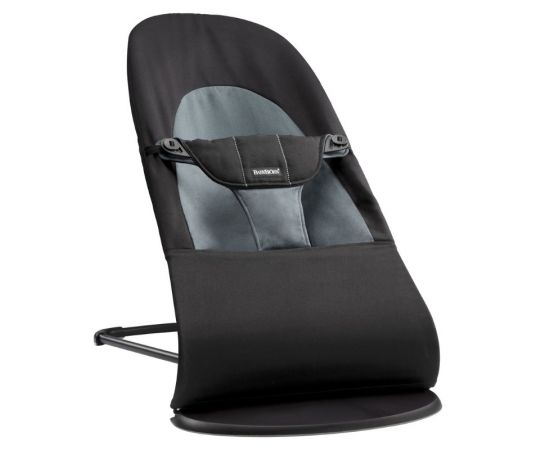 Balansoar BabyBjorn Balance Soft Black/Grey cu bara de jucarii, Culoare: Gri/Negru,poza 2