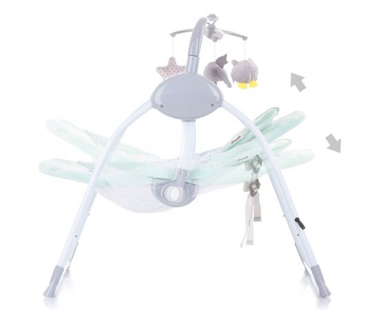 Leagan electric Chipolino Hug Mint, Culoare: Turquoise,poza 4