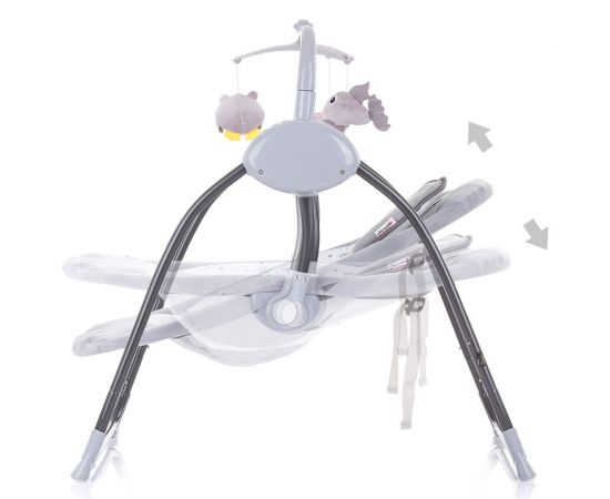 Leagan electric Chipolino Hug Mist, Culoare: Gri,poza 4