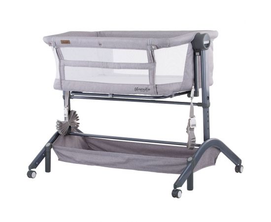 Patut Co-Sleeper Chipolino Amore Mio Asphalt, Culoare: Gri