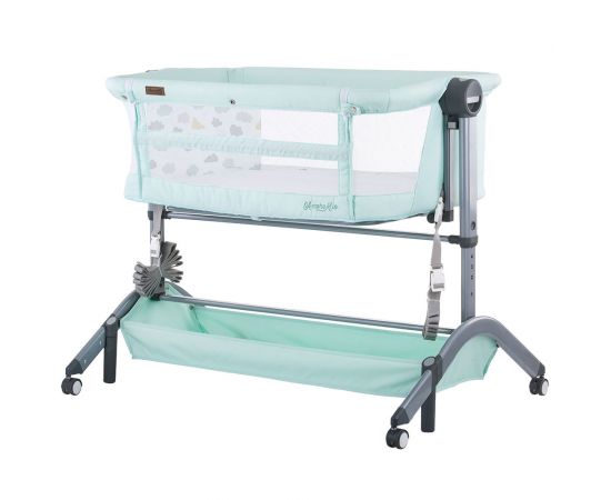Patut Co-Sleeper Chipolino Amore Mio Mint, Culoare: Turquoise,poza 2