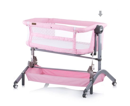 Patut Co-Sleeper Chipolino Amore Mio Peony Pink, Culoare: Roz,poza 4