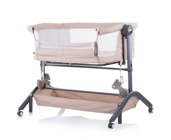 Patut Co-Sleeper Chipolino Amore Mio Vanilla, Culoare: Crem,poza 3