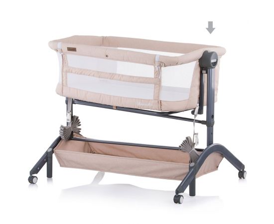 Patut Co-Sleeper Chipolino Amore Mio Vanilla, Culoare: Crem,poza 4