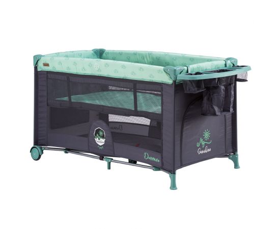 Patut pliabil Chipolino Dorme Mint, Culoare: Turquoise