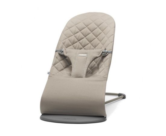 Balansoar BabyBjorn Bliss Sand Grey, Bumbac, Culoare: Crem