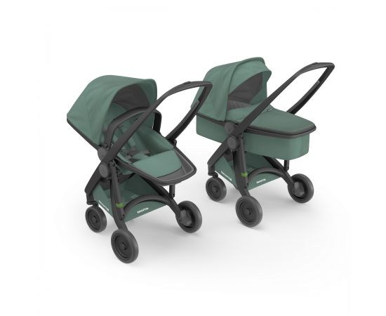 Carucior 2 In 1, Greentom, 100% Ecologic, Black Sage, Culoare: Multicolor