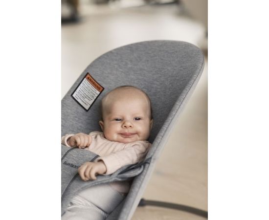 Balansoar BabyBjorn Bliss Light Grey, 3D Jersey,poza 2