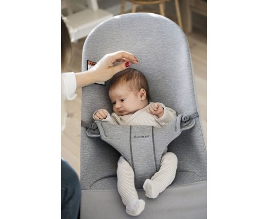 Balansoar BabyBjorn Bliss Light Grey, 3D Jersey,poza 3