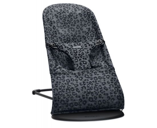 Balansoar BabyBjorn Bliss Antracite/Leopard Mesh - Editie Limitata, Culoare: Gri/Negru