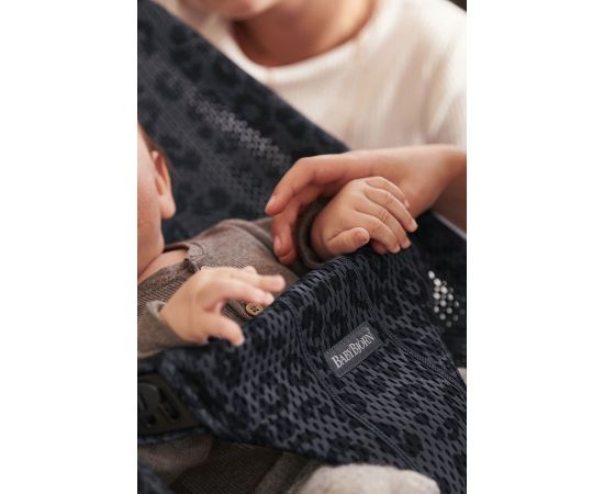 Balansoar BabyBjorn Bliss Antracite/Leopard Mesh - Editie Limitata, Culoare: Gri/Negru,poza 3