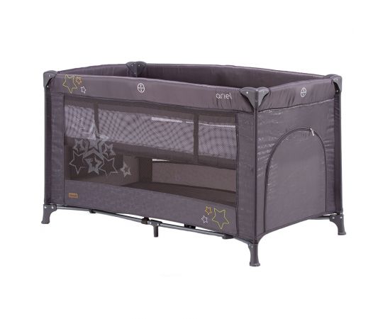 Patut pliabil Chipolino Ariel Asphalt, Culoare: Negru